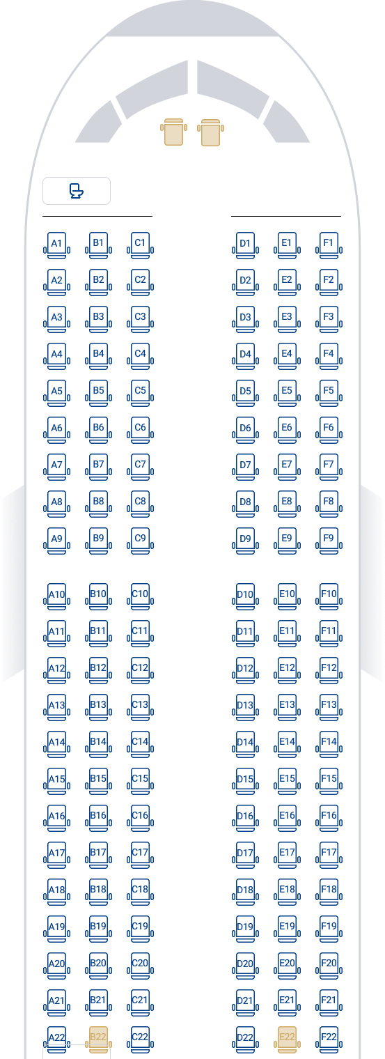 Boeing 737 seat configuration